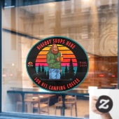 ビグフカスタマイズットキャンプコーヒーショップロゴフロント ウィンドウサイン (カフェ窓)