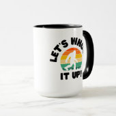 ビグフットおもしろいでコーヒーを飲み干そう マグカップ (正面右)