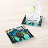 ビグフットのステンドグラス・コースター ガラスコースター (アングル)