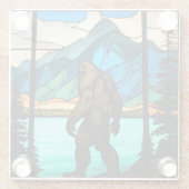 ビグフットのステンドグラス・コースター ガラスコースター (裏面)