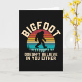 ビグフットは信じお前に | Bigfootレトロ カード (黄色い花)