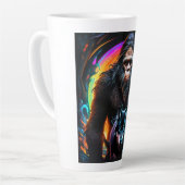 ビグフットウルフカラフルポータル カフェラテマグ (左アングル)