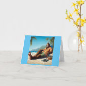 ビグフットオンザビーチ カード (黄色い花)