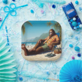 ビグフットオンザビーチ ペーパープレート (パーティー)