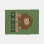 ビグフットコロラド フリースブランケット (正面(横))