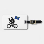 ビグフットサイクリングオレゴン州旗 ラゲッジタグ (正面横)