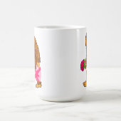 ビグフットサスカッチおもしろいヴァレンティンズデイラブ コーヒーマグカップ (中央)