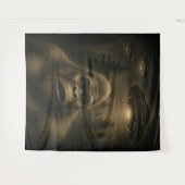 ビグフットサスカッチエイリアンUFO おもしろい タペストリー (正面(横))