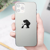 ビグフットサスカッチキャットブース シール (スマートフォン)