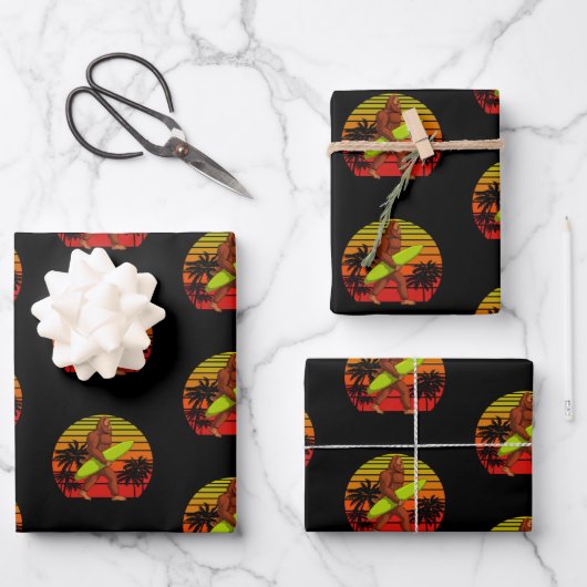 ビグフットサスカッチサーファードゥドサーフボード ラッピングペーパーシート (正面)