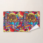 ビグフットサスカッチ腕時計プンアート バスタオルセット (ハンドタオル)