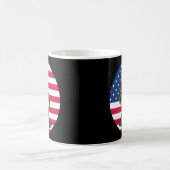 ビグフットサスカッチ迷彩柄 コーヒーマグカップ (中央)