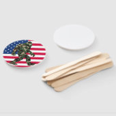 ビグフットサスカッチ迷彩柄 ハンドファン (組立なし)