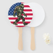 ビグフットサスカッチ迷彩柄 ハンドファン (正面&裏面)