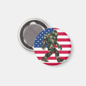 ビグフットサスカッチ迷彩柄 マグネット (正面/裏面)