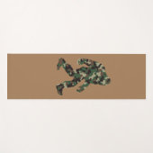 ビグフットサスカッチ迷彩柄 ヨガマット (正面(横))