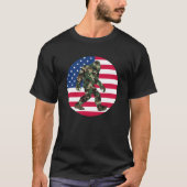 ビグフットサスカッチ迷彩柄 Tシャツ (正面)