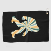 ビグフットスクアッチーレトロ90sスタイル ゴルフタオル (横)