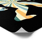 ビグフットスクアッチーレトロ90sスタイル ポスター (角)