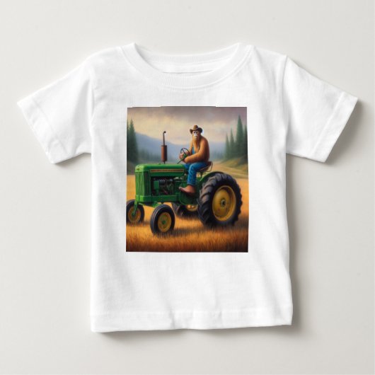 ビグフットトラクター ベビーTシャツ (正面)