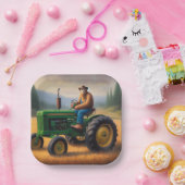 ビグフットトラクター ペーパープレート (パーティー)