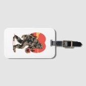 ビグフットハートバレンタインデー ラゲッジタグ (正面横)