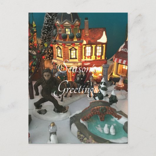 ビグフットホリデーヴィレッジ シーズンポストカード (正面)