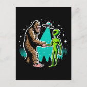 ビグフットミーツエイリアン ポストカード (正面)