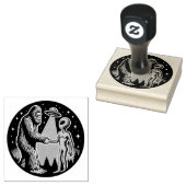 ビグフットミーツエイリアン ラバースタンプ (押印)