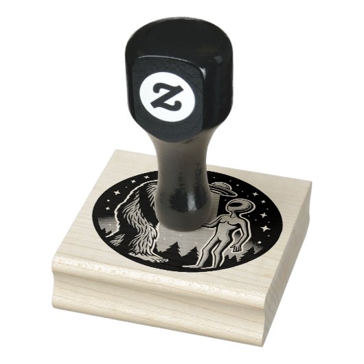 ビグフットミーツエイリアン ラバースタンプ (スタンプ)