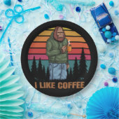 ビグフットリラックスドリンクコーヒーレトロ ペーパープレート (パーティー)