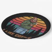 ビグフットリラックスドリンクコーヒーレトロ ペーパープレート (アングル)