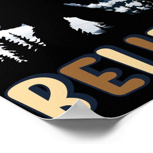 ビグフット信じインクリスマおもしろいスサスカッチクリスマス ポスター (角)