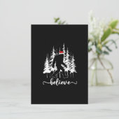 ビグフット信じライトサンタスクアッチクリスマスツリー 招待状 (スタンド正面)