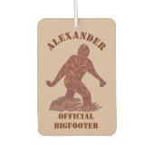 ビグフット歩くサスカッチスウィートフレーイングスクアッチ カーエアーフレッシュナー (正面)