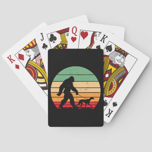 ビグフット歩くドイツショートポインタードッグバン トランプ (裏面)