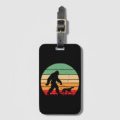 ビグフット歩くドイツショートポインタードッグバン ラゲッジタグ (正面縦)