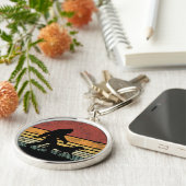 ビグフット歩くラブラドールレトリエバードッグヴィンテージ キーホルダー (側面)