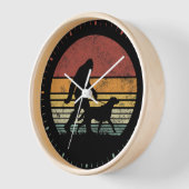 ビグフット歩くラブラドールレトリエバードッグヴィンテージ 壁時計 (傾斜)