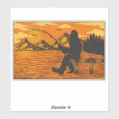 ビグフット波止場魚釣りサンセットレイク シール (シート)