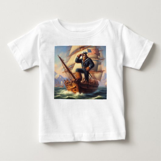 ビグフット船乗り ベビーTシャツ (正面)
