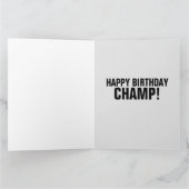 ビグフット誕生日ソーシャル配給グリーティングカード カード (内部)