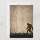 ビグフット誕生日招待状 招待状 (裏面)