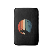 ビグフット魚釣りサスカッチフリッシャーマンファーテおもしろいィーズ バスマット (正面縦)