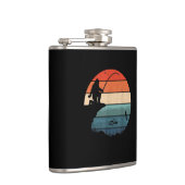 ビグフット魚釣りサスカッチフリッシャーマンファーテおもしろいィーズ フラスク (右)