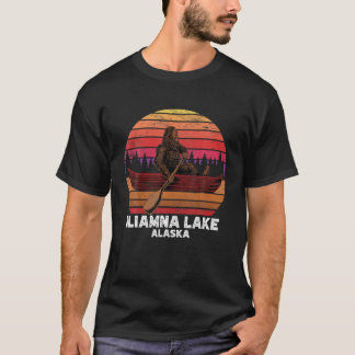 ビグフット魚釣りレイクカノウイングイリアムナレイク Tシャツ