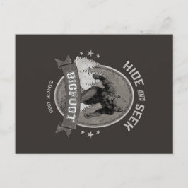 ビグフット・イェティ。サスカッチ。レトロ、ヴィンテージ。 ポストカード