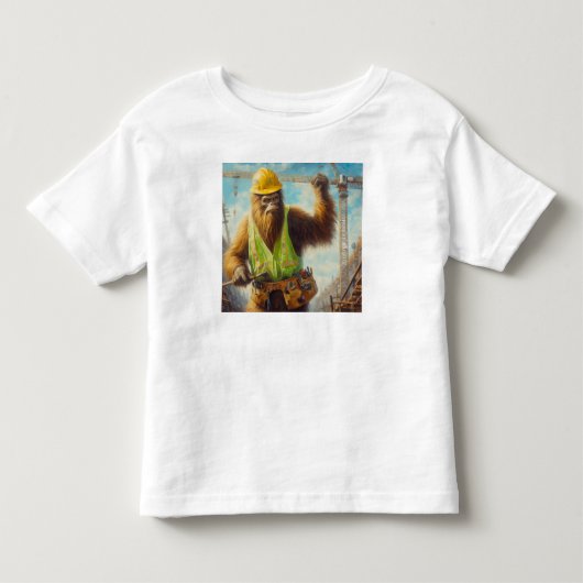 ビグフット・ザ・建築・ワーカー トドラーTシャツ (正面)