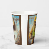 ビグフット・ザ・建築・ワーカー 紙コップ (左)