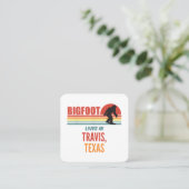 ビグフートサイティングイントラヴィステキサス州 スクエア名刺 (スタンド正面)